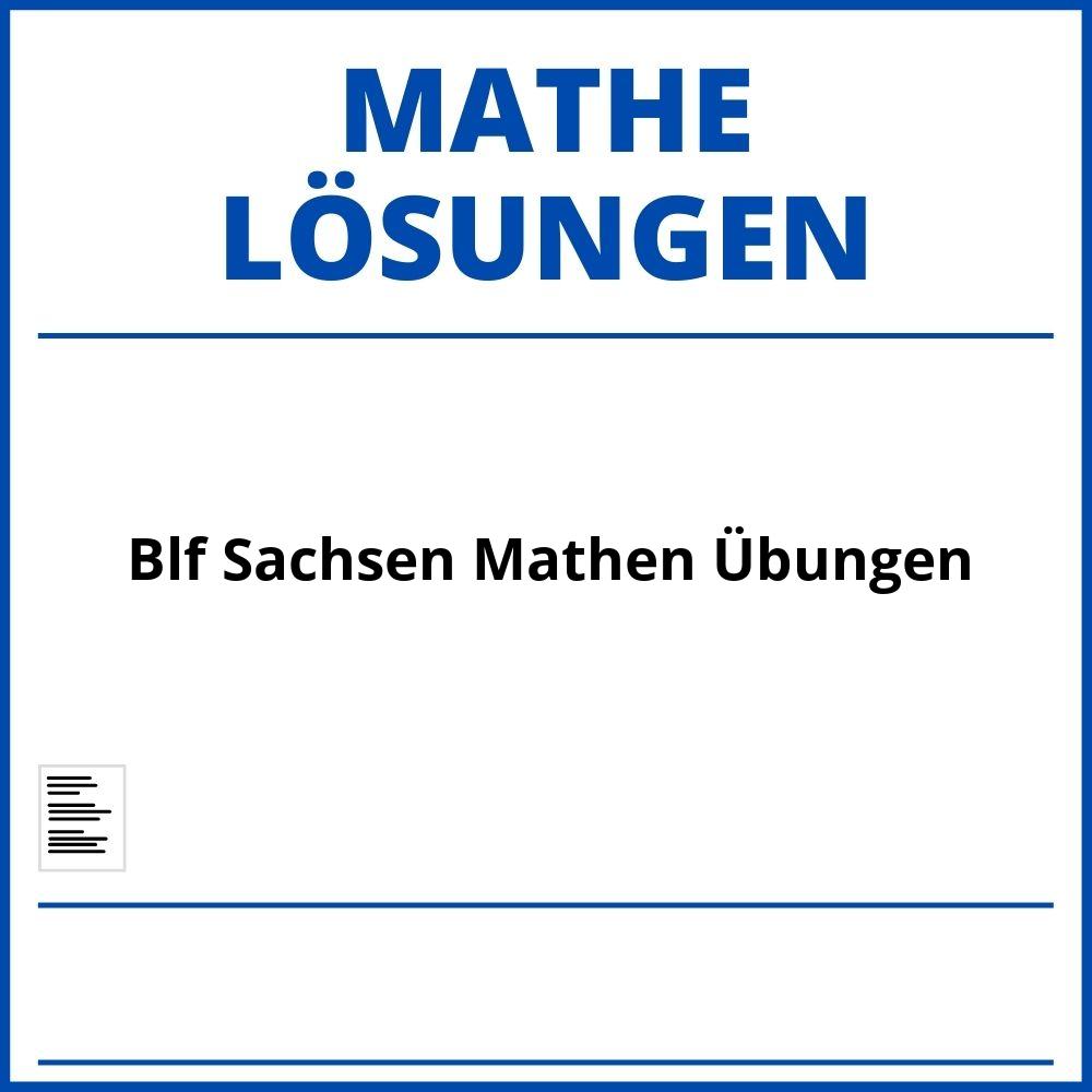 Blf Sachsen Mathen Übungen Pdf Mit Lösungen