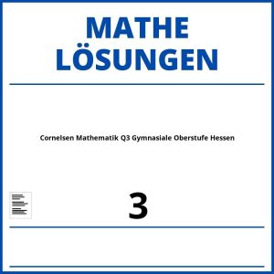 Cornelsen Mathematik Gymnasiale Oberstufe Lösungen Pdf