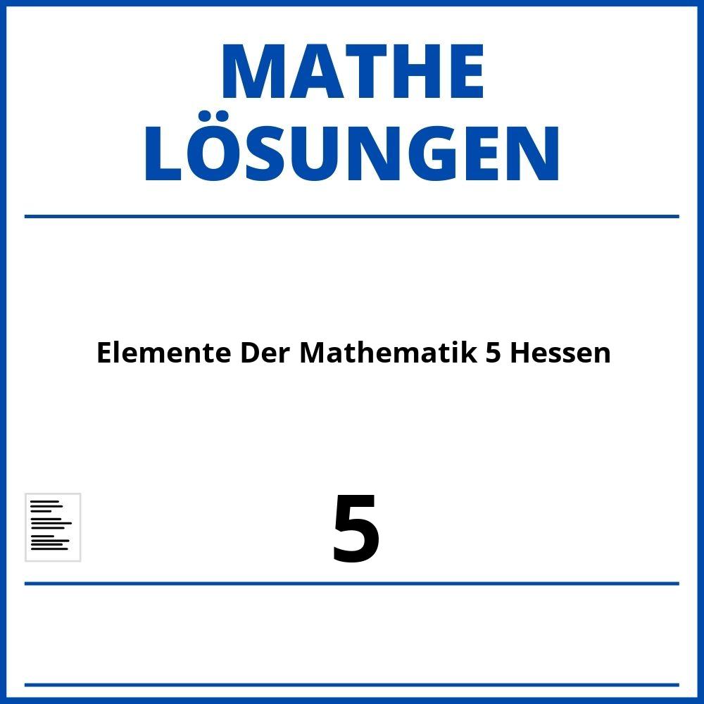 Elemente Der Mathematik 5 Lösungen Pdf Hessen