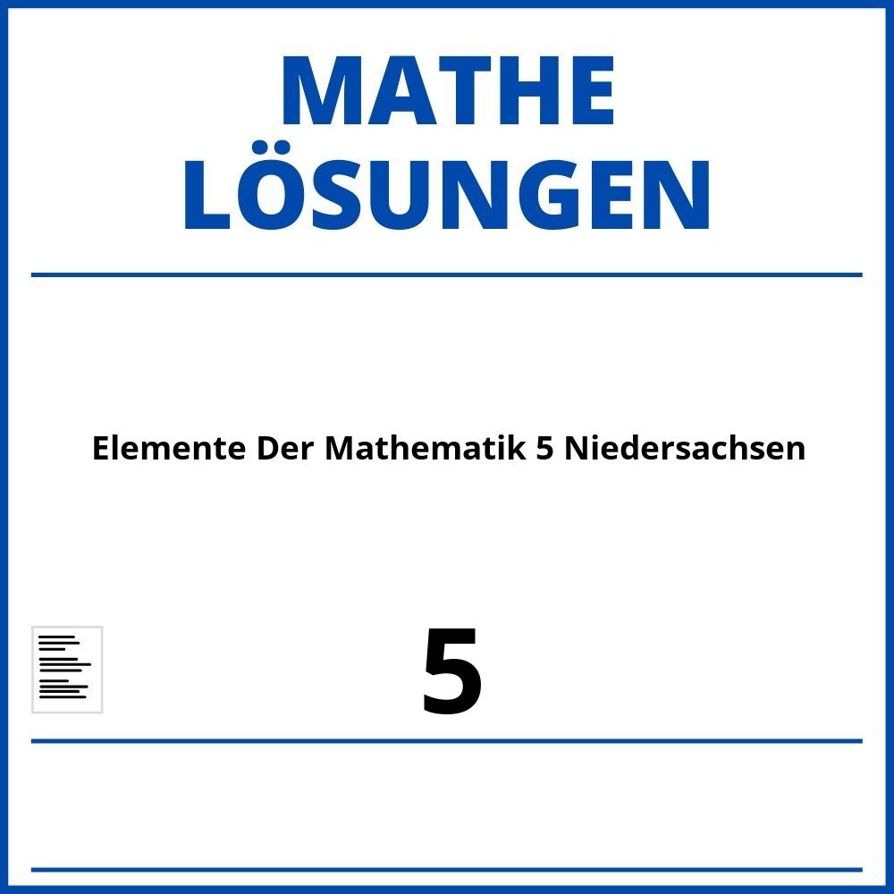 Elemente Der Mathematik 5 Niedersachsen Lösungen Pdf