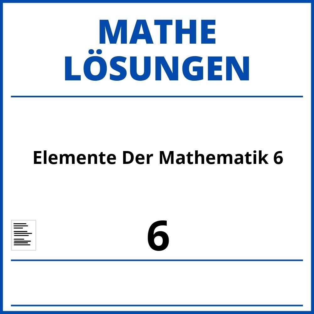 Elemente Der Mathematik 6 Lösungen Pdf