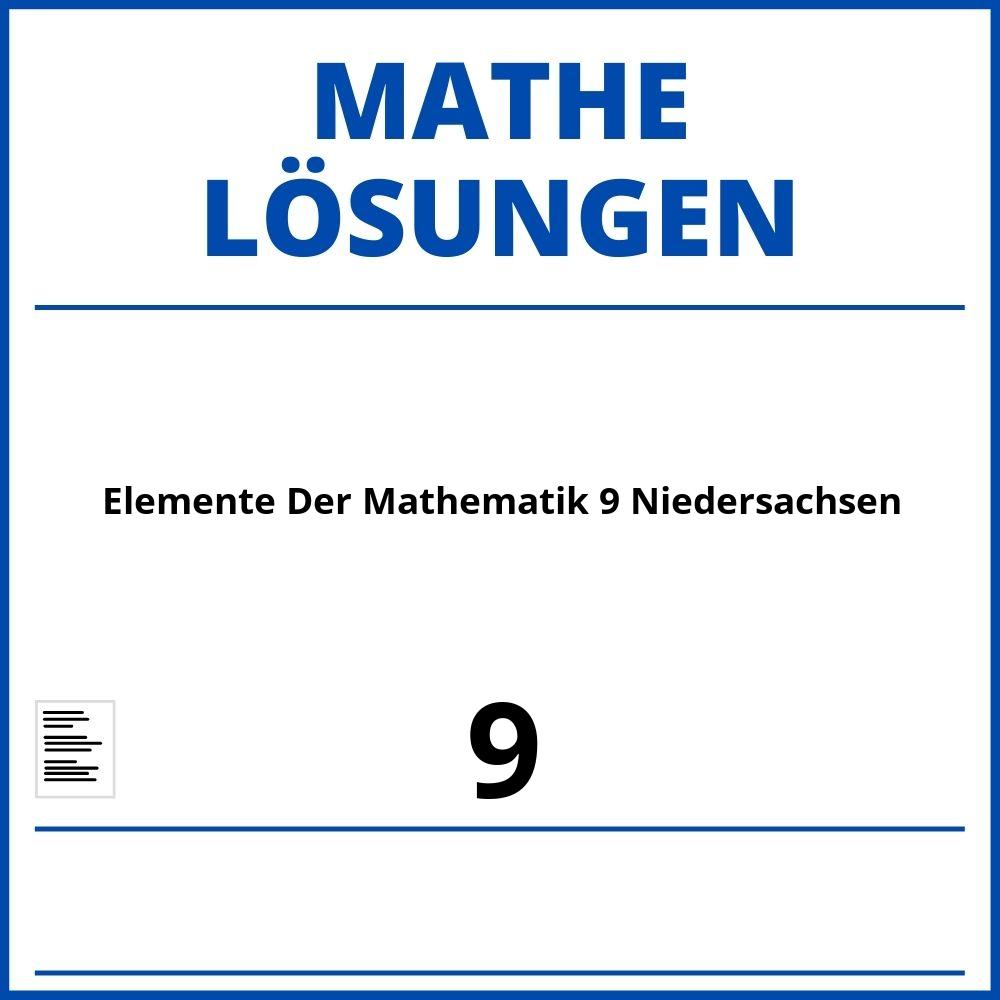 Elemente Der Mathematik 9 Niedersachsen Lösungen Pdf