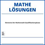 Elemente Der Mathematik Qualifikationsphase Lösungen Pdf