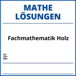 Fachmathematik Holz Lösungen Pdf