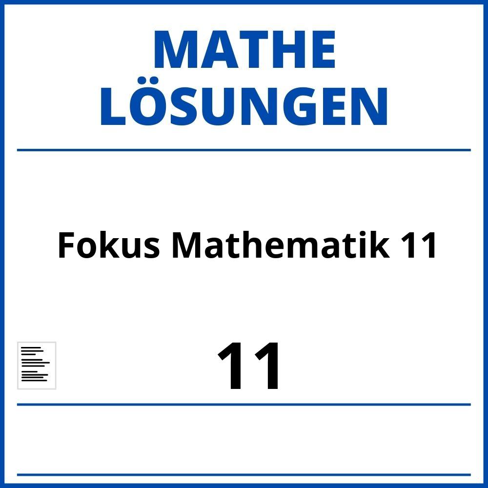 Fokus Mathematik 11 Lösungen Pdf