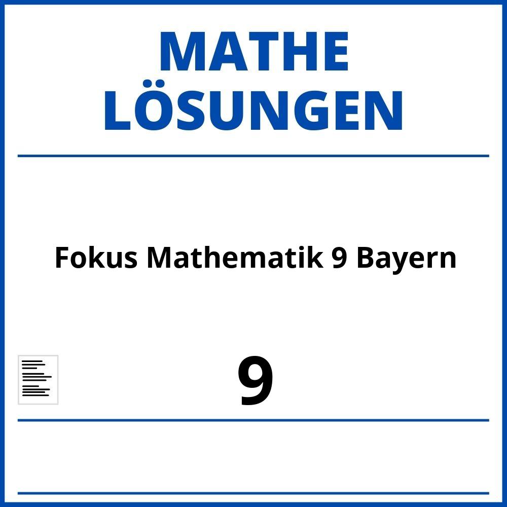 Fokus Mathematik 9 Lösungen Bayern Pdf