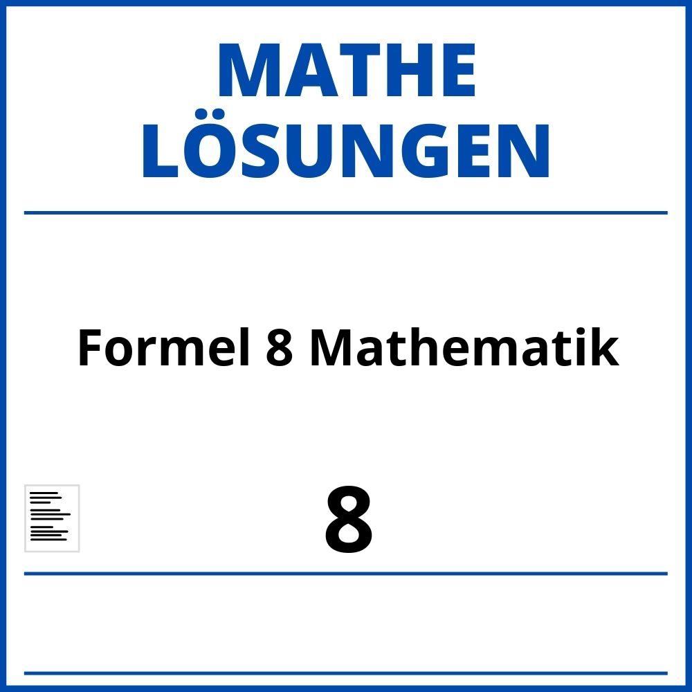 Formel 8 Mathematik Lösungen Pdf