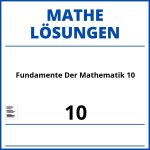 Fundamente Der Mathematik 10 Lösungen Pdf