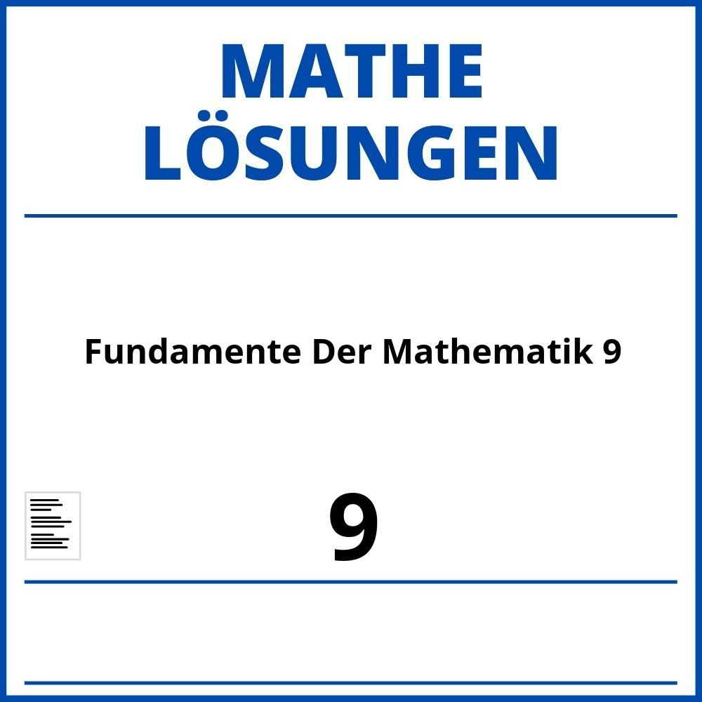 Fundamente Der Mathematik 9 Lösungen Pdf