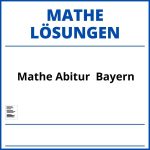 Mathe Abitur  Bayern Lösungen Pdf