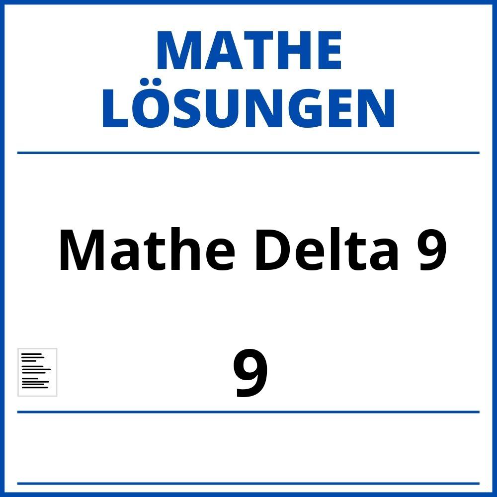 Mathe Delta 9 Lösungen Pdf