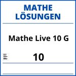 Mathe Live 10 G Lösungen Pdf