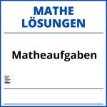 Matheaufgaben Mit Lösungen Pdf