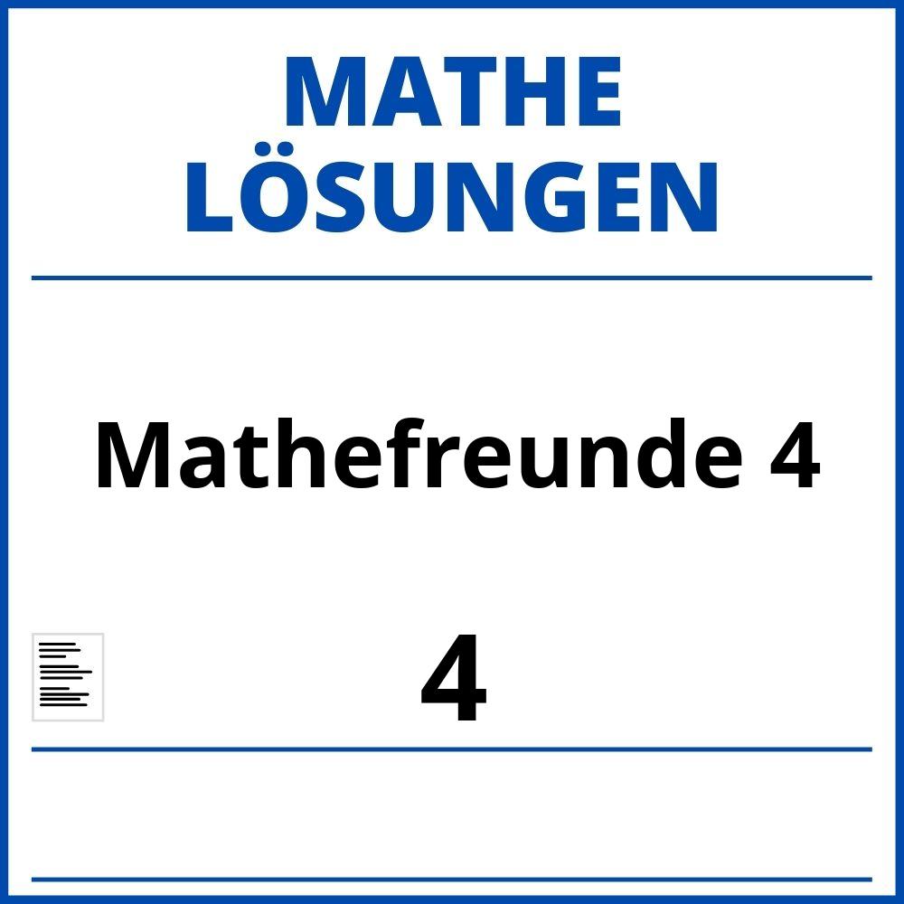 Mathefreunde 4 Lösungen Pdf