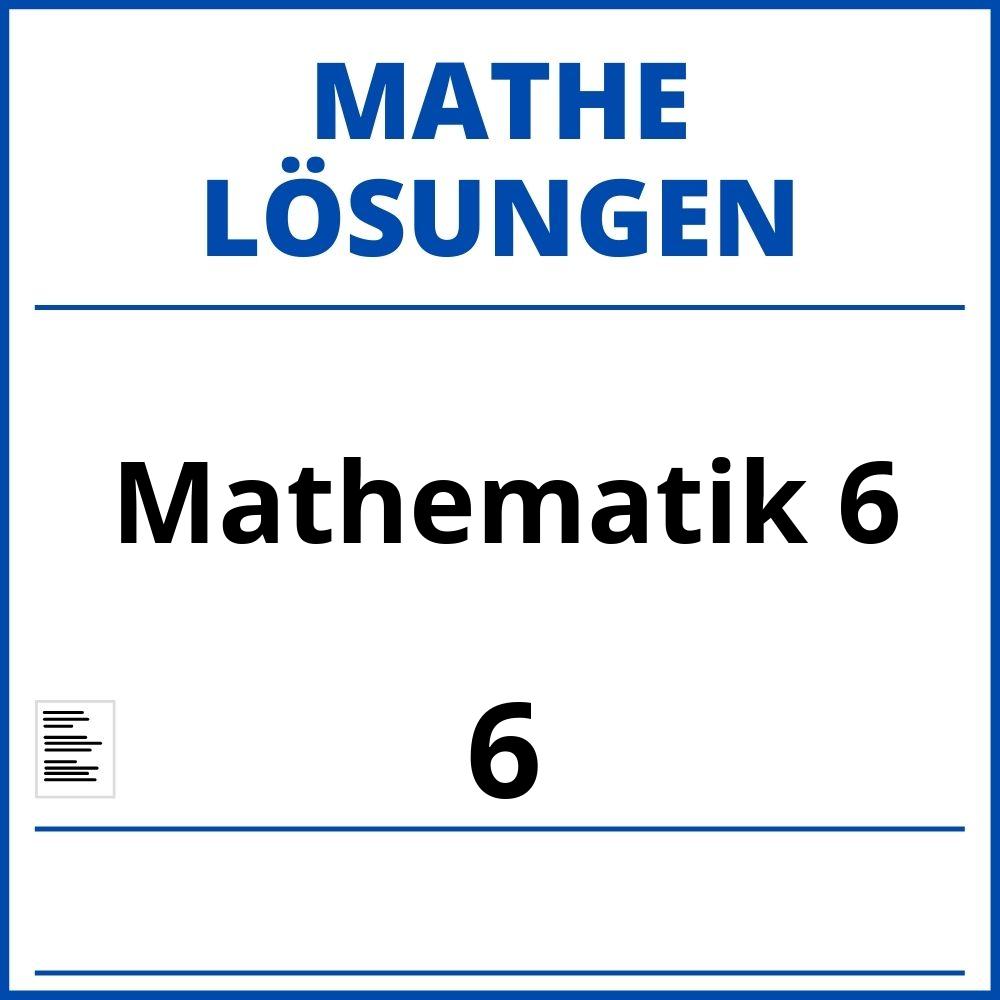 Mathematik 6 Lösungen Pdf