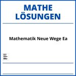 Mathematik Neue Wege Ea Lösungen Pdf