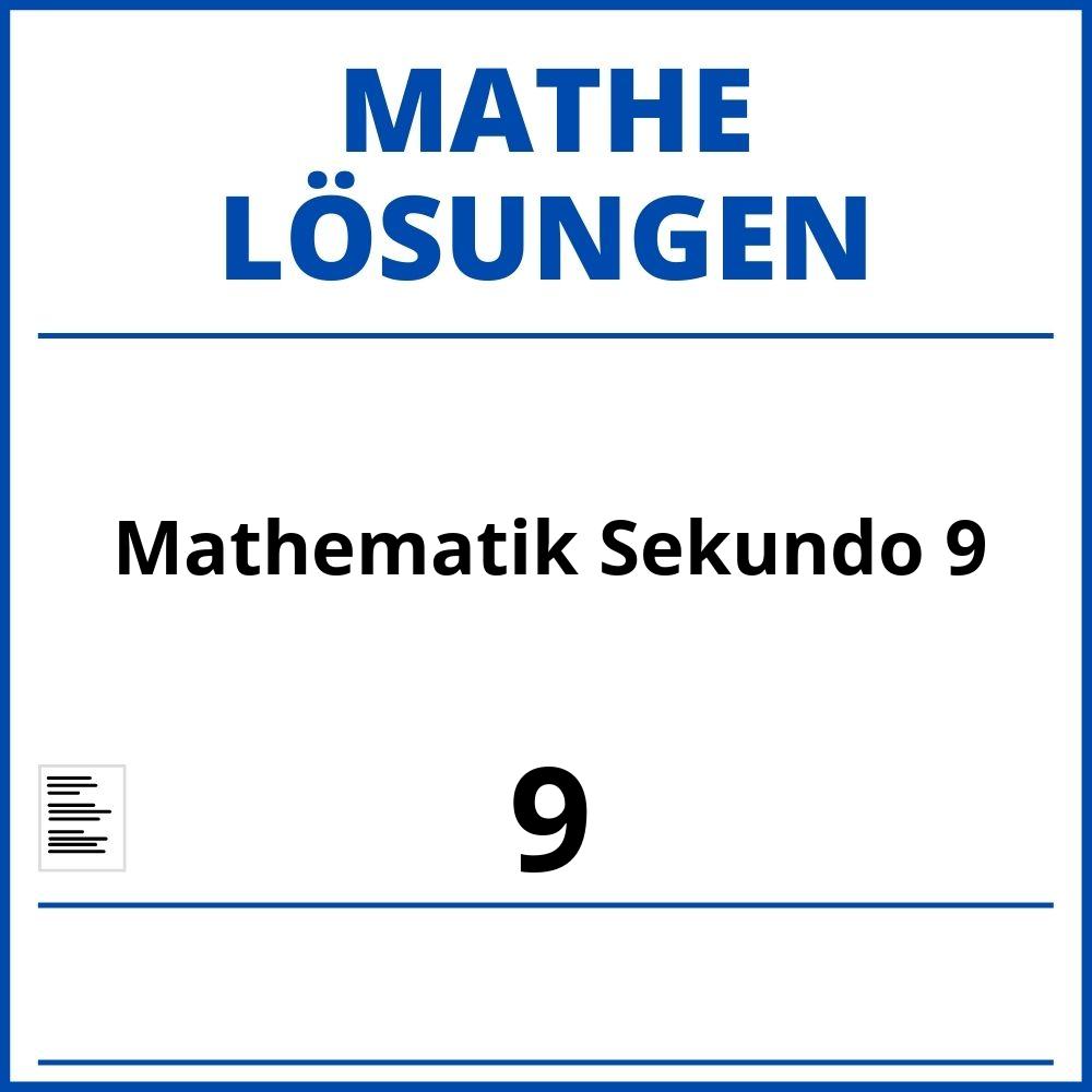 Mathematik Sekundo 9 Lösungen Pdf