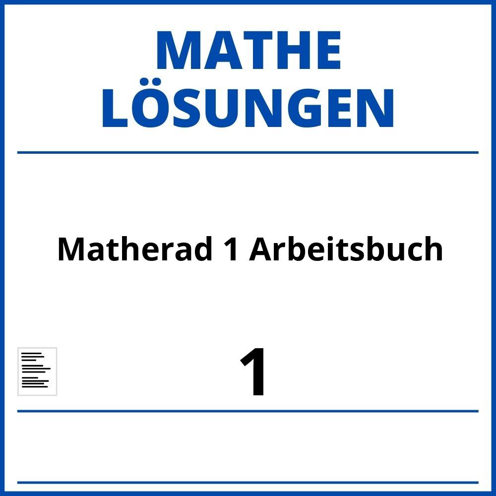 Matherad 1 Arbeitsbuch Lösungen Pdf