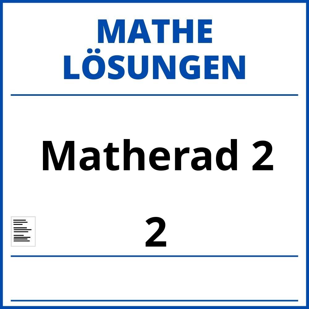 Matherad 2 Lösungen Pdf