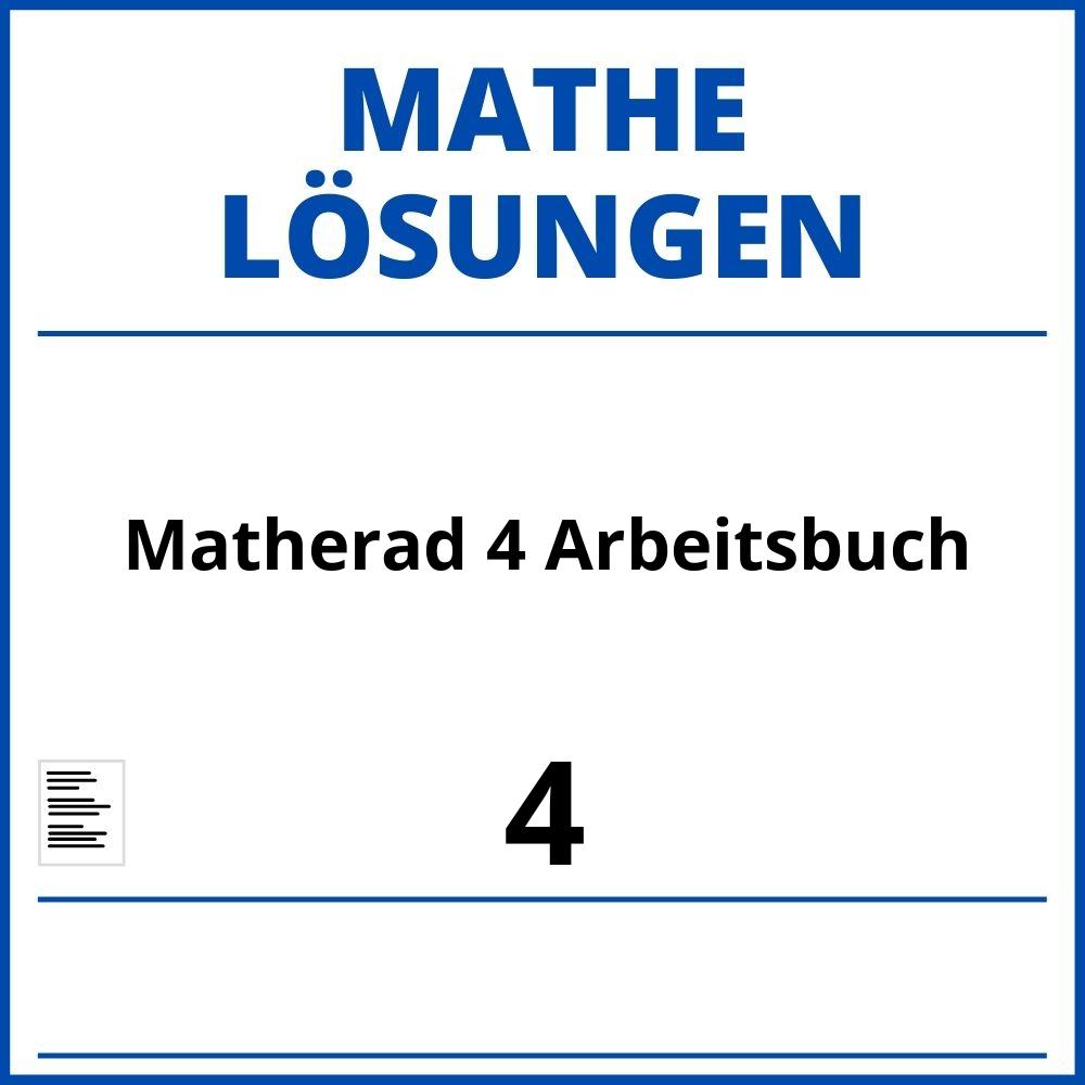 Matherad 4 Arbeitsbuch Lösungen Pdf