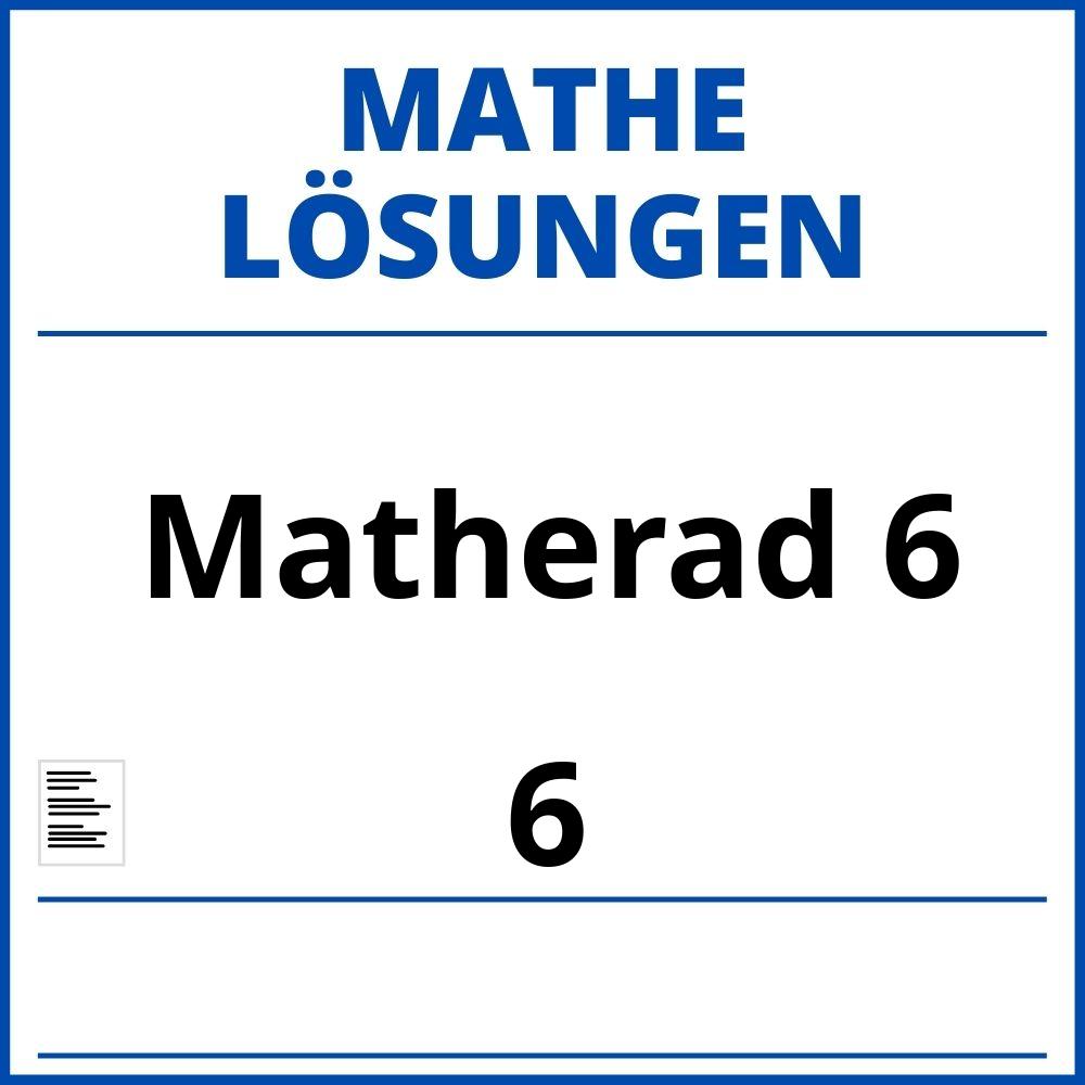 Matherad 6 Lösungen Pdf