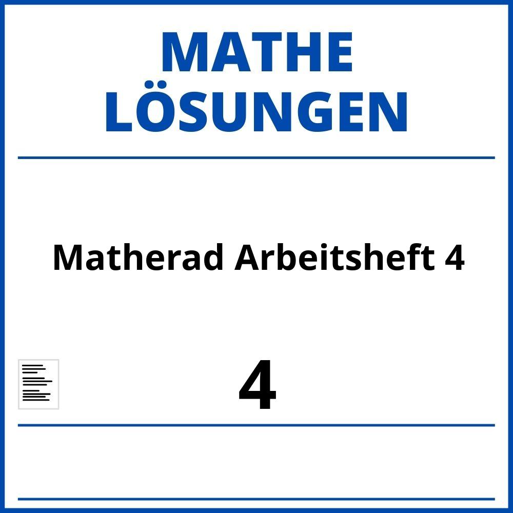 Matherad Arbeitsheft 4 Lösungen Pdf