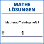 Matherad Trainingsheft 1 Lösungen Pdf