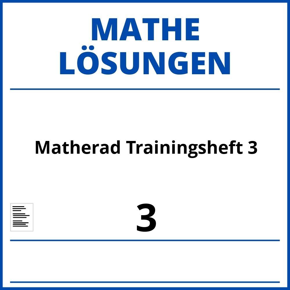 Matherad Trainingsheft 3 Lösungen Pdf