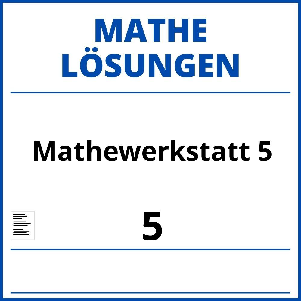 Mathewerkstatt 5 Lösungen Pdf