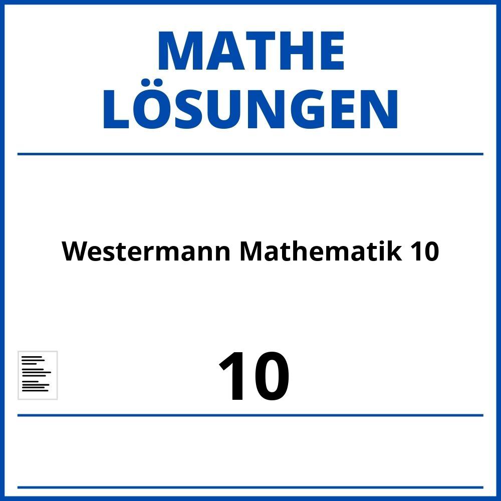 Westermann Mathematik 10 Lösungen Pdf