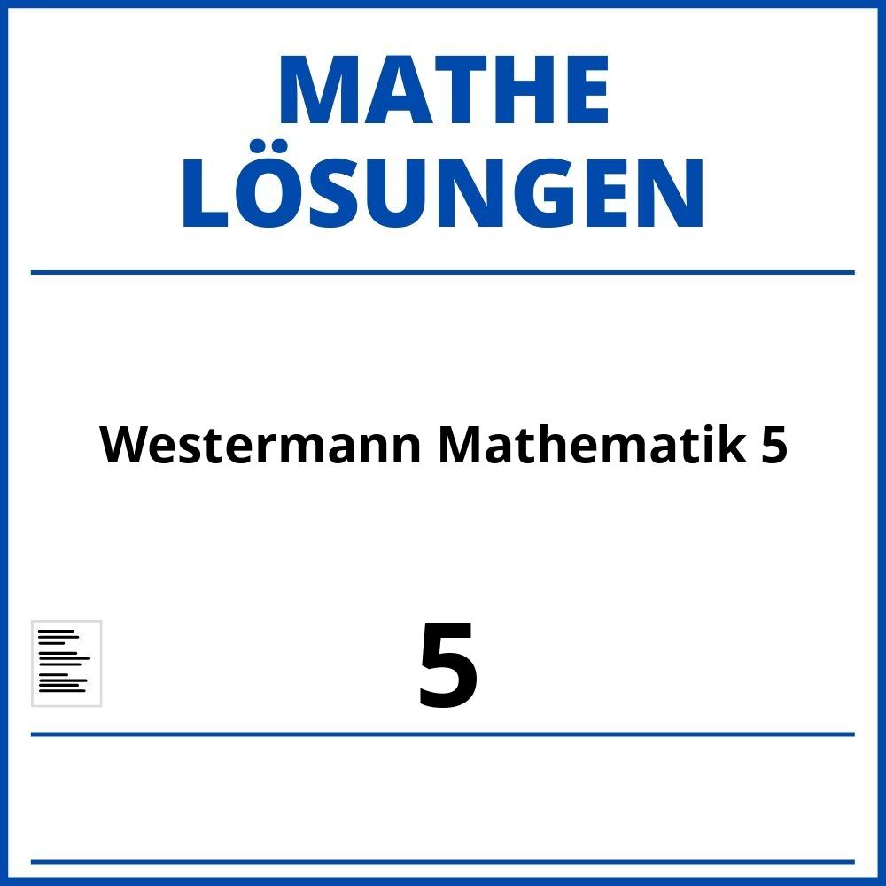 Westermann Mathematik 5 Lösungen Pdf